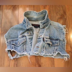 Ralph Lauren Distressed Denim Vest